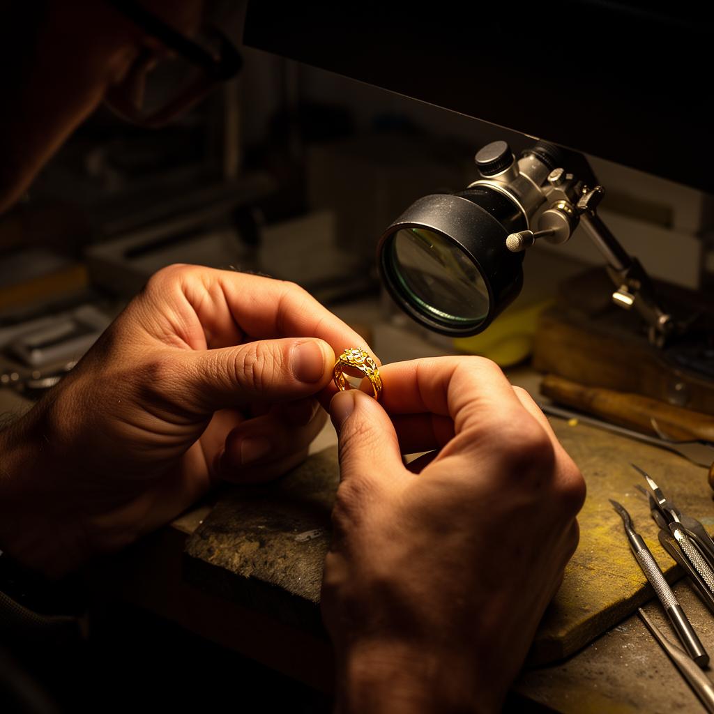 A goldsmith's atelier in Dubai