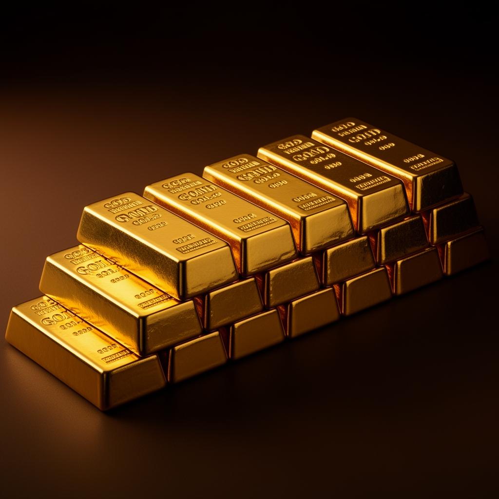 999.9 fine gold bars